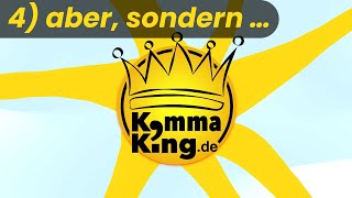 Komma bei aber sondern  adversative Konjunktionen  Kommaking [upl. by Madanhoj463]