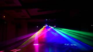 Show lumineux Laser multicouleur et Lyres beam 7r [upl. by Rebbecca]