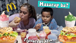 FLAVORS OF ASIA NG MCDO MASARAP BA  MUKBANG WITH CROW [upl. by Aicillyhp]