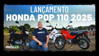 Lançamento Tudo o que mudou na Honda Pop 110i ES 2025  motocombr [upl. by Daley]