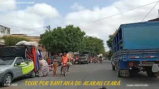 GIRO PELA CIDADE DE DE SANTANA DO ACARAU E MANDANDO ALÔS PROS INSCRITOS [upl. by Sloan]