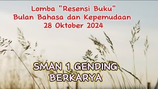 LOMBA RESENSI BUKU DALAM RANGKA BULAN BAHASA 2024 [upl. by Cony]