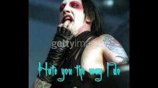 ParaNoir  Marilyn Manson Lyrics Video w pic [upl. by Quintilla645]