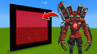 How to Make A Portal To The Evil Titan Speakerman Dimension in Minecraft [upl. by Iah]