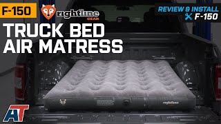 19972019 F150 Rightline Gear Truck Bed Air Mattress Review amp Install [upl. by Annoik]