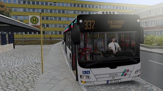 Omsi 2 BVG Linie 337 nach Falkensee Bahnhof mit dem MAN A21 [upl. by Aelak]