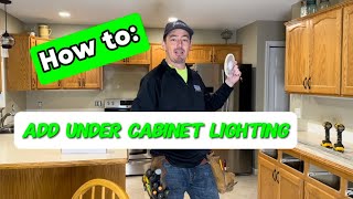 Installing under cabinet LED tape light in place of old under cabinet lighting… [upl. by Haakon]