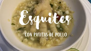 Esquites con patita de pollo Receta facil [upl. by Nicola]