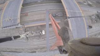 Regina Bypass Hwy 33 Girder Installation [upl. by Llerrad]