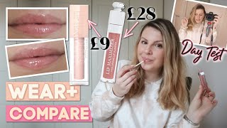 Maybelline Lifter Gloss WEAR  COMPARE  Dior Lip Maximiser Dupe FINALLY [upl. by Lodhia]