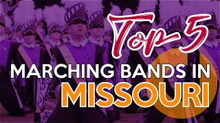 Top 5 High School Marching Bands in Missouri  2021 [upl. by Airel]