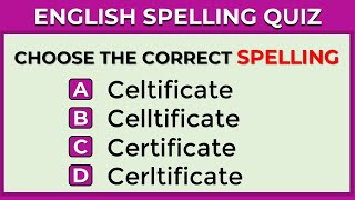 Spelling Quiz  Test Your Spelling Abilities With This Quiz  Challenge 16 [upl. by Loughlin946]