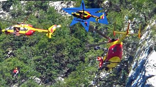 Helicopter rescue  Mont Baron  lake Annecy  August 19 [upl. by Peggy]