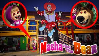 DONT GO TO CLOWN MOTEL AT 3AM CURSED MASHA AND THE BEAR ARE HIDING HERE [upl. by Lipman285]