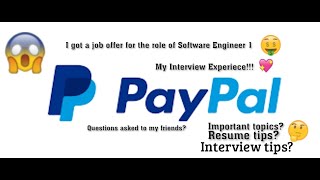 PAYPAL SDE1 INTERVIEW EXPERIENCE  ONCAMPUS 2021  VIRTUAL EXPERIENCE [upl. by Attlee]