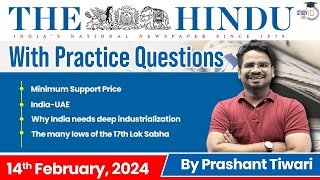 The Hindu Analysis by Prashant Tiwari  14 February  Current Affairs Today  StudyIQ [upl. by Ennaed]