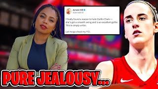 Caitlin Clark INSANELY TROLLED By Jemele HillFever Fans ERUPTED [upl. by Ehrman50]