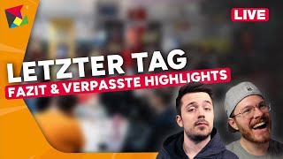 SPIEL Messe 2024 Livestream  Letzter Tag mit Fazit amp Verpasste Highlights [upl. by Boyse]