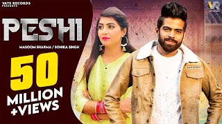 PESHI Official Video Masoom Sharma  Manisha Sharma  Sonika Singh  New Haryanvi Songs 2023 [upl. by Salomon]