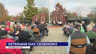 Veterans honored at ceremony in Johnson City [upl. by Ellata]