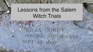 Lessons from the Salem Witch Trials [upl. by Padriac]