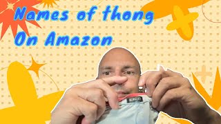 Male thong brand names on Amazon [upl. by Brenda]