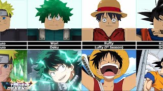 All 3 Star Character And There Real Names in Anime All Star Tower Defense [upl. by Aracaj]