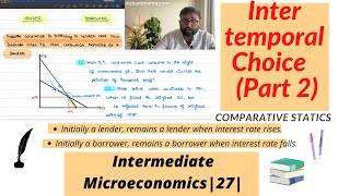 Intertemporal Choice  When Lender remains a lender  When Borrower remains a borrower 27 [upl. by Nnayelhsa579]