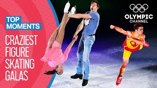 Top 10 Craziest Figure Skating Gala Performances  Top Moments [upl. by Asirak]