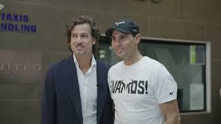 Rafael Nadal arrives in Malaga Airport  Feliciano Lopez amp Fans greet him  Goes to venue [upl. by Aryn]