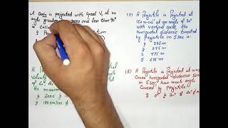 Projectile motion MCQs test discussion [upl. by Aerdnaxela571]