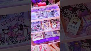 Kuromi Stationery Organizer 💜🔮 sanrio purple asmr [upl. by Blaise]