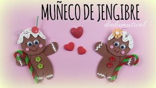 Galletas de Jengibre Muñeco adorno para árbol de Navidad [upl. by Notlih]