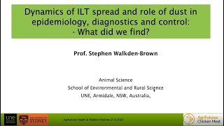 Dynamics of ILT spread and the role of dust in epidemiology diagnostics and control [upl. by Eelnayr]