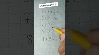 Reto de lógica elprofejeffer matematicas maths [upl. by Goodard]