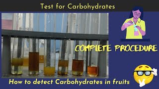 Test for Carbohydrates Qualitative phytochemical screening  Complete procedure part 3 [upl. by Aicilat839]