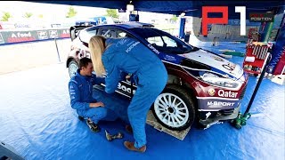 How to change a WRC tyre [upl. by Nosnar593]