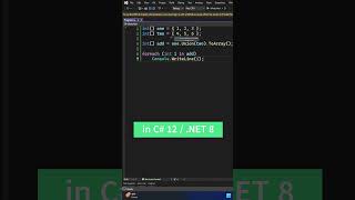 Collection Expressions in C 12NET 8 csharp dotnetcore dotnet coding dotnet8 [upl. by Lempres918]