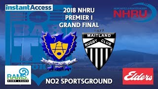 2018 NHRU Prem 1 Grand Final  Hamilton Hawks v Maitland [upl. by Ynes]