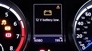 MK7 VW Golf GTE  12v Battery Low Warning 12v Battery issue  No need to replace battery [upl. by Giesser]