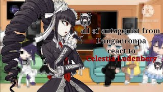 all of antagonist from Danganronpa react to Celestia LudenbergGacha NeonReaction videoPart 16 [upl. by Rodi603]