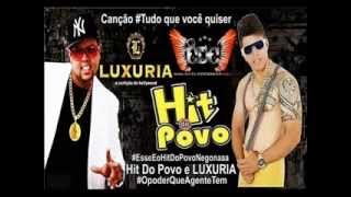 Hit do Povo e Luxúria  Tudo Que Você Quiser Nova [upl. by Supmart227]