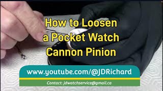 Correcting Tight Cannon Pinion on Waltham 1800s Watch [upl. by Naves]