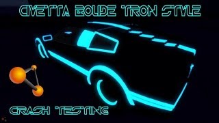 BeamNG Drive Civetta Bolide Tron Style Mod Crash Testing 55  Insanegaz [upl. by Margette503]