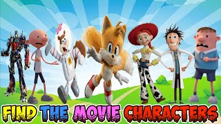 Find Тhe MOVIE CHARACTERS 💖New 7 characters💖 Roblox 💖All Badges 223 [upl. by Yerffoej]