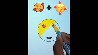 Emoji 🥰😊 emoji drawing easy drawing beautiful shortvideo trending viralvideo [upl. by Osswald876]