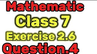 Class 7 MathematicsQuestion no4Professor tasawar m phil [upl. by Saimon]