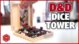 How to build a DICE TOWER wood box  MANDALA art painted with POSCA PENS on wood  DnD DIY [upl. by Anovad]