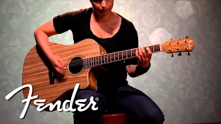 Fender CD220CE All Zebrano Demo  Fender [upl. by Normy]