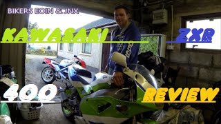 KAWASAKI ZXR 400 REVIEW and startup [upl. by Nylorahs]